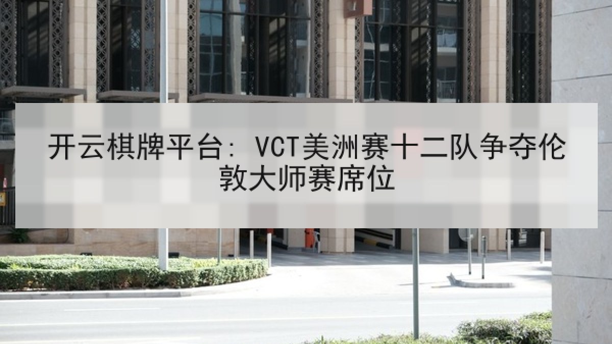 开云棋牌平台: VCT美洲赛十二队争夺伦敦大师赛席位