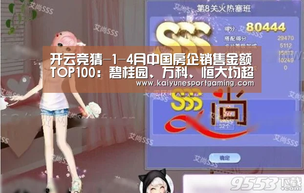 开云竞猜-1-4月中国房企销售金额TOP100：碧桂园、万科、恒大均超2000亿(图2)